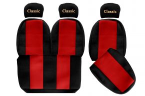 Housses de siège sur mesure CLASSIC pour MAN L2000 (01.1994-12.2005) - rouges