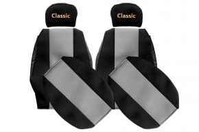 Housses de siège sur mesure CLASSIC pour IVECO EUROSTAR (01.1992-12.2002) - grises