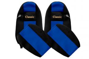 Housses de siège sur mesure CLASSIC pour IVECO STRALIS (01.2002-12.2012) - bleues