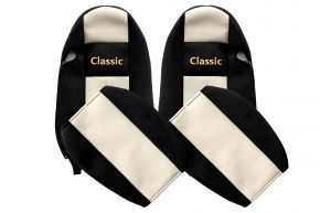 Housses de siège sur mesure CLASSIC pour IVECO STRALIS (01.2002-12.2012) - beige clair