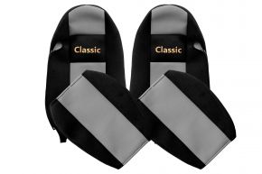 Housses de siège sur mesure CLASSIC pour IVECO STRALIS (01.2002-12.2012) - grises