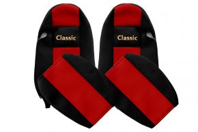 Housses de siège sur mesure CLASSIC pour IVECO STRALIS (01.2002-12.2012) - rouges