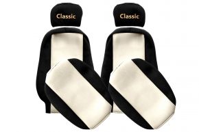 Housses de siège sur mesure CLASSIC pour VOLVO FL (01.1998-12.2001) - appuie-tête réglables - beige clair