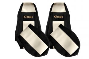 Housses de siège sur mesure CLASSIC pour SCANIA P (01.2005-12.2016) - appuie-tête intégrés - beige clair