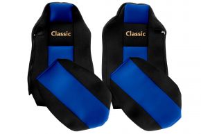Housses de siège sur mesure CLASSIC pour MAN TGX (01.2007-03.2020) - siège conducteur ISRI - bleues
