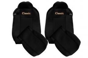 Housses de siège sur mesure CLASSIC pour IVECO STRALIS XP (01.2016-12.2019) - noires