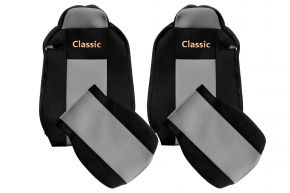 Housses de siège sur mesure CLASSIC pour IVECO STRALIS XP (01.2016-12.2019) - grises
