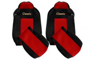 Housses de siège sur mesure CLASSIC pour IVECO STRALIS XP (01.2016-12.2019) - rouges