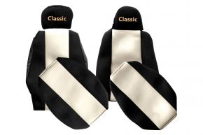 Housses de siège sur mesure CLASSIC pour SCANIA G (01.2013-12.2016) - appuie-tête différents - beige clair