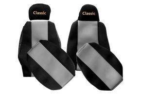 Housses de siège sur mesure CLASSIC pour SCANIA G (01.2013-12.2016) - appuie-tête différents - grises