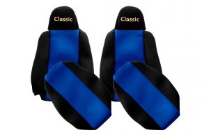 Housses de siège sur mesure CLASSIC pour SCANIA G NEXTGEN (dès 01.2017) - appuie-tête étroits - bleues