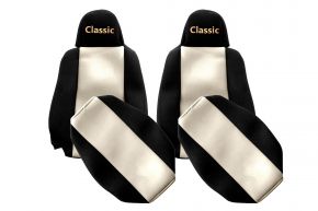 Housses de siège sur mesure CLASSIC pour SCANIA G NEXTGEN (dès 01.2017) - appuie-tête étroits - beige clair