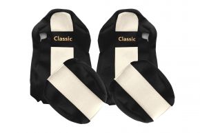 Housses de siège sur mesure CLASSIC pour IVECO STRALIS S-WAY (03.2019-12.2023) - beige clair