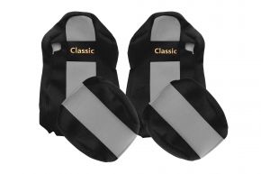 Housses de siège sur mesure CLASSIC pour IVECO STRALIS S-WAY (03.2019-12.2023) - grises
