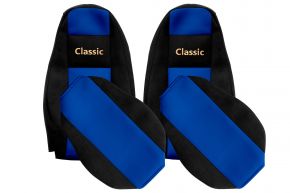 Housses de siège sur mesure CLASSIC pour VOLVO FH 5 (dès 01.2020) - bleues