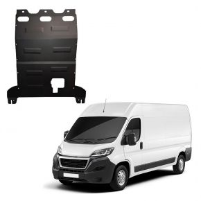 Protection moteur, boîte de vitesses et radiateur en acier pour Peugeot Boxer compatible avec toutes les motorisations 2024-