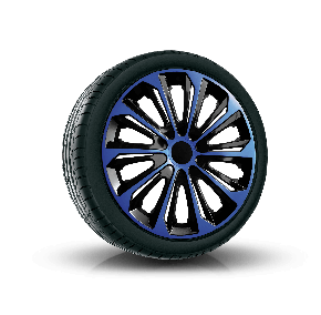Enjoliveurs pour VOLKSWAGEN 14", STRONG DUOCOLOR BLEUS-NOIRS 4 pcs