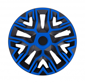 Enjoliveurs 16", THE BEST bleu-noir, 4 pcs