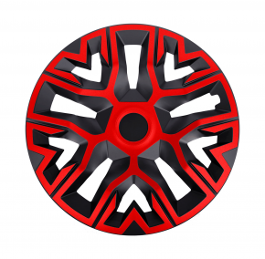 Enjoliveurs pour SEAT 16", THE BEST rouge-noir, 4 pcs