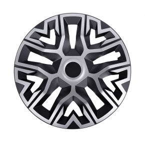 Enjoliveurs 15", THE BEST argent-noir, 4 pcs