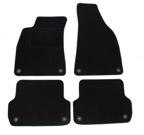 Tapis de voiture sur mesure en velours pour Audi A4 B6 / B7 2004-2008 (4 pièces)