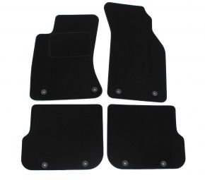 Tapis de voiture sur mesure en velours pour Audi A4 B5 1995-2000 (4 pièces)