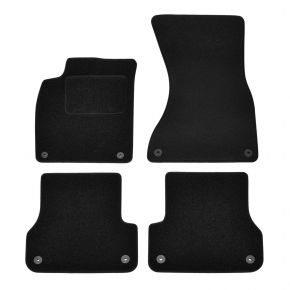 Tapis de voiture sur mesure en velours pour Audi A6 C7 2011-2018 (4 pièces)