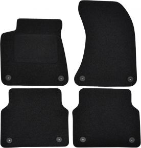 Tapis de voiture sur mesure en velours pour Audi A8 D4 2011-2017 (4 pièces)