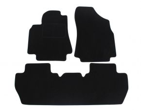 Tapis de voiture sur mesure en velours pour Peugeot Partner II 2008-2014 (3 pièces)