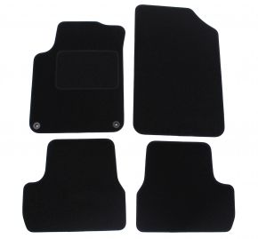 Tapis de voiture sur mesure en velours pour Citroen C3 II 2009-2016 (4 pièces)