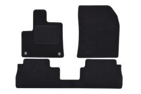 Tapis de voiture sur mesure en velours pour Toyota Proace City 2018- (3 pièces)