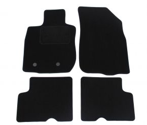 Tapis de voiture sur mesure en velours pour Dacia Logan Sedan 2010-2014 (4 pièces)