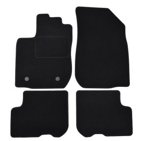 Tapis de voiture sur mesure en velours pour Dacia Logan 2012-2020 (4 pièces)