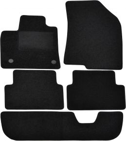 Tapis de voiture sur mesure en velours pour Dacia Jogger 2022- (7 places) (5 pièces)
