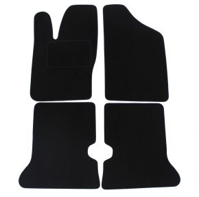 Tapis de voiture sur mesure en velours pour Fiat Cinquecento 1991-1998 (4 pièces)