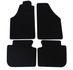 Tapis de voiture sur mesure en velours pour Fiat Idea 2003-2007 (4 pièces)
