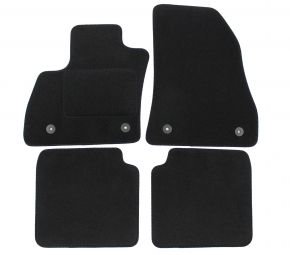 Tapis de voiture sur mesure en velours pour Fiat 500L 2012-2022 (4 pièces)