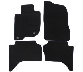 Tapis de voiture sur mesure en velours pour Fiat Fullback 2016- (4 pièces)