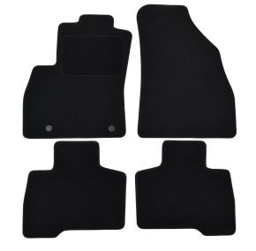 Tapis de voiture sur mesure en velours pour Fiat Qubo 2007-2017 (4 pièces)