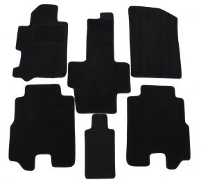 Tapis de voiture sur mesure en velours pour Honda Fr-V 2004-2009 (6 pièces)