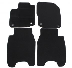 Tapis de voiture sur mesure en velours pour Honda Civic 2012-2016 (4 pièces)