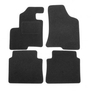Tapis de voiture sur mesure en velours pour Hyundai Santa Fe 2006-2012 (4 pièces)