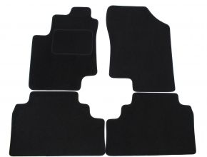 Tapis de voiture sur mesure en velours pour Hyundai ix20 2009-2018 (4 pièces)