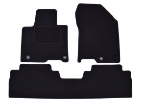 Tapis de voiture sur mesure en velours pour Hyundai Santa Fe 2018-2020 (3 pièces)