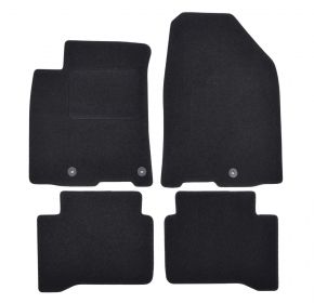 Tapis de voiture sur mesure en velours pour Hyundai Ioniq hybrid 2017-2019 (4 pièces)