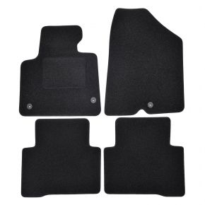 Tapis de voiture sur mesure en velours pour Hyundai Santa Fe 2013-2017 (4 pièces)