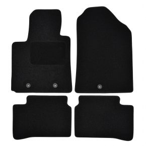 Tapis de voiture sur mesure en velours pour Hyundai i10 2013-2019 (4 pièces)