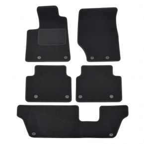 Tapis de voiture sur mesure en velours pour Jeep Grand Cherokee 2022- (7 places) (5 pièces)
