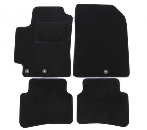 Tapis de voiture sur mesure en velours pour Kia Rio 2017- (4 pièces)