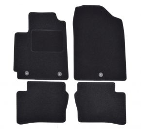 Tapis de voiture sur mesure en velours pour Kia Picanto 2017 -up (4 pièces)